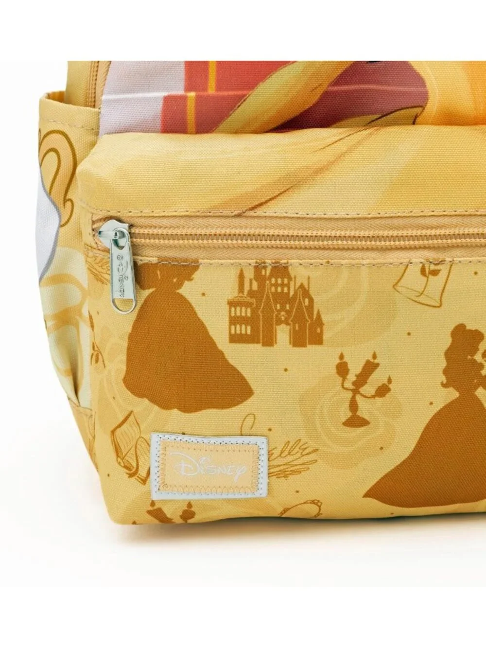 Beauty and the Beast Belle Mini Nylon Daypack - 13” Cute Backpack for Kids